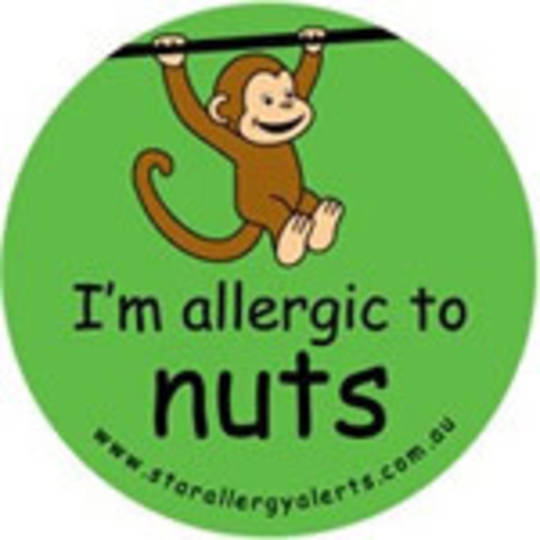 I'm Allergic to Nuts Badge Pack (Monkey) Green or Pink